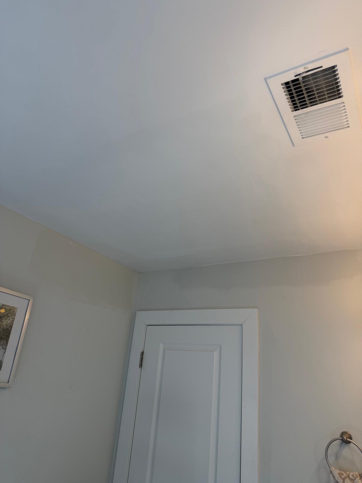 Bathroom Ceiling Drywall Patch & Repaint